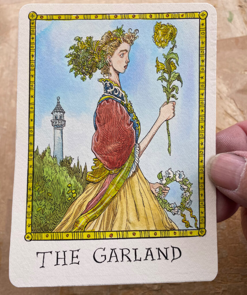 Painted card